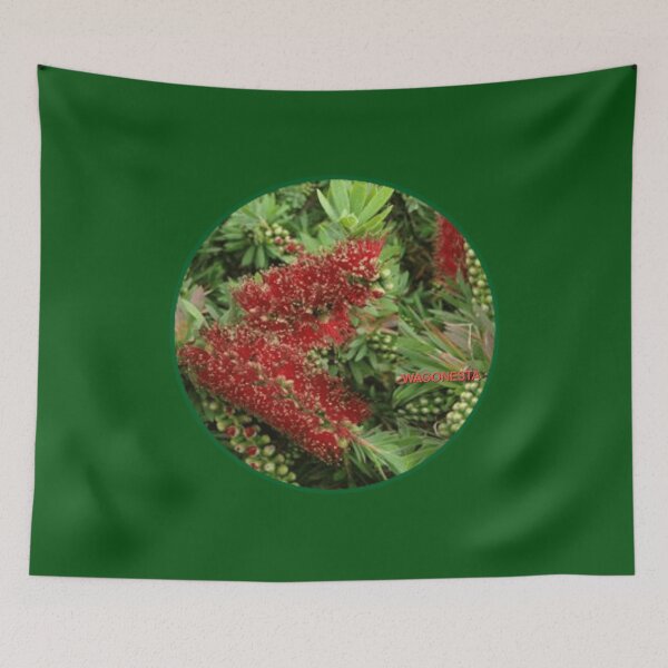 Item preview, Floral Bottlebrush with Gold by Wagonesta  designed and sold by Wagonesta.