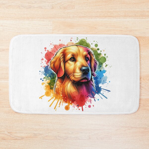 Item preview, Golden Retriever Watercolor Modern Art Paint Splash designed and sold by 2ndSketch.