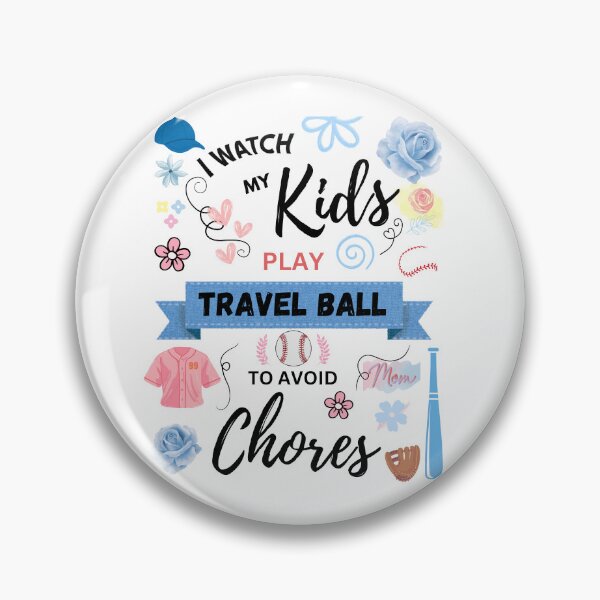 Artikelvorschau, Ich schaue meinen Kindern beim Travel Ball spielen zu, um lästige Pflichten zu vermeiden - Lustiges Baseball-Mama-Design entworfen und verkauft von DucksOnAPond.