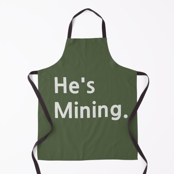 Item preview, He's Mining - Crypto Mining Sweatshirt Bitcoin Miner Gift Mining Life Partner designed and sold by DigitalDashArt.