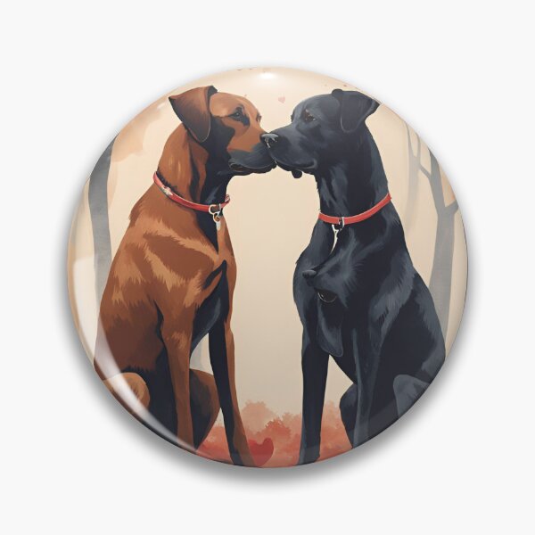 Item preview, Dogs in Love, dog, Lovings dogs designed and sold by GOLDENGARDENART.