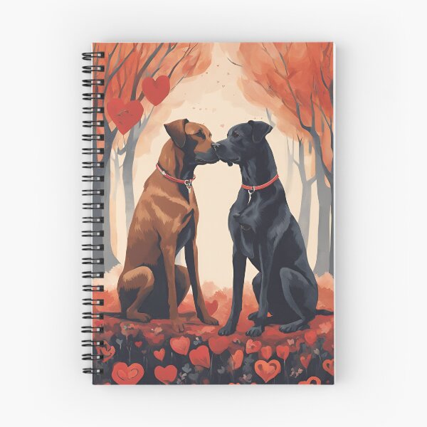 Item preview, Dogs in Love, dog, Lovings dogs designed and sold by GOLDENGARDENART.
