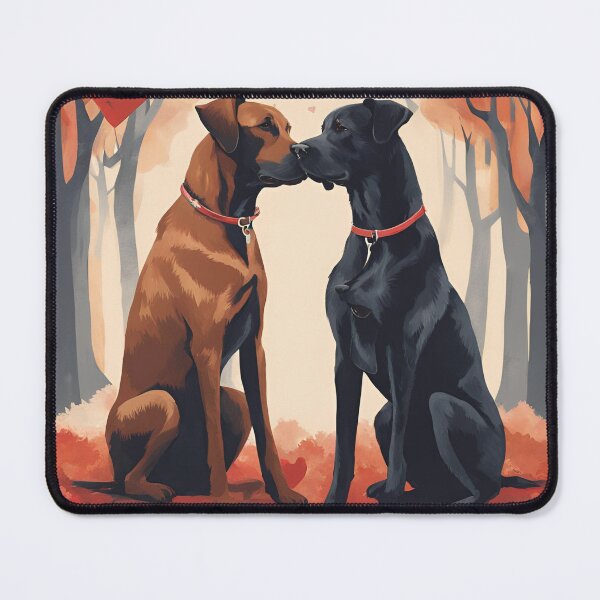 Item preview, Dogs in Love, dog, Lovings dogs designed and sold by GOLDENGARDENART.