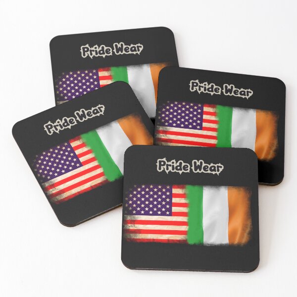 Item preview, US Flag and Ireland,Irish Flag Pride Wear Design. My Roots designed and sold by LovelyHappyGift.