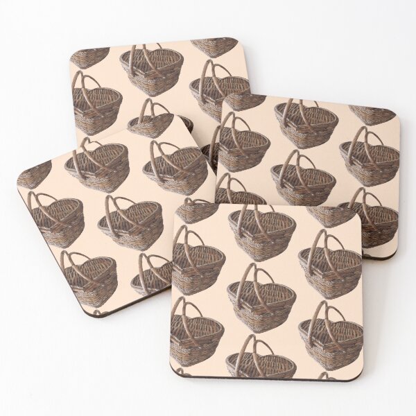 Item preview, heart-shape empty wicker basket isolated designed and sold by monzmoon.