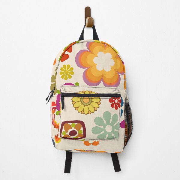 Item preview, Groovy Retro Rainbow Flowers designed and sold by newburyboutique.