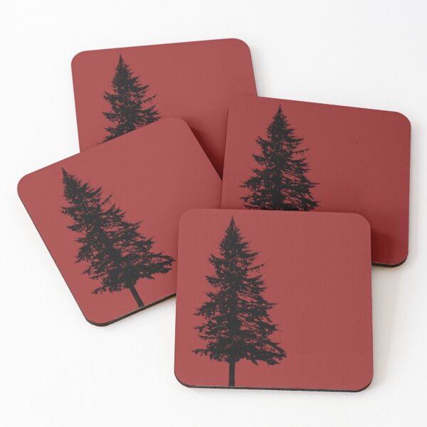 Item preview, Pine Tree Black Thin Lines designed and sold by TangledRoots.