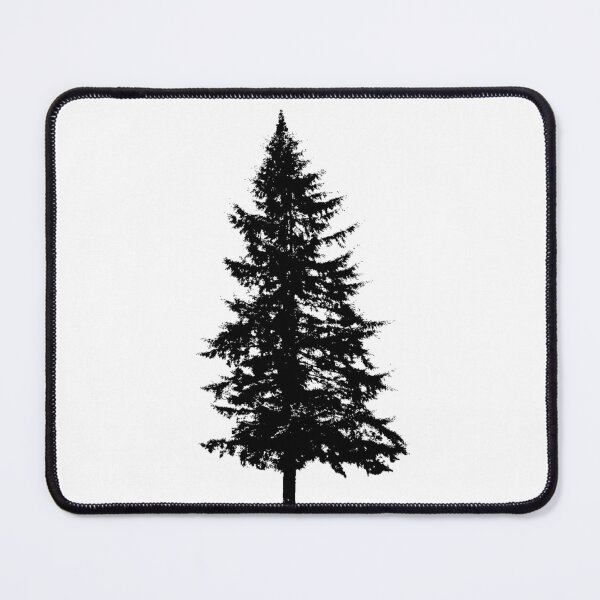 Item preview, Pine Tree Black Thin Lines designed and sold by TangledRoots.