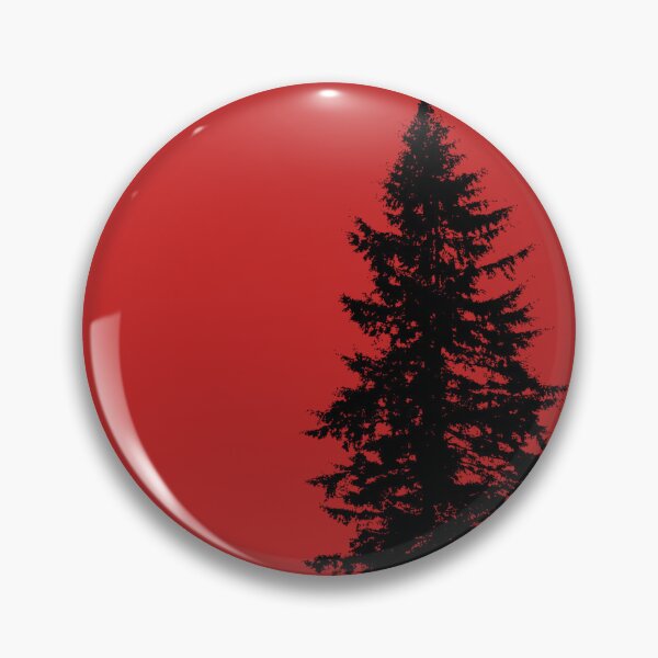 Item preview, Pine Tree Black Thin Lines designed and sold by TangledRoots.