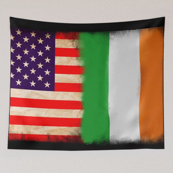 Item preview, US Flag and Ireland,Irish Flag Pride Wear Design. My Roots designed and sold by LovelyHappyGift.
