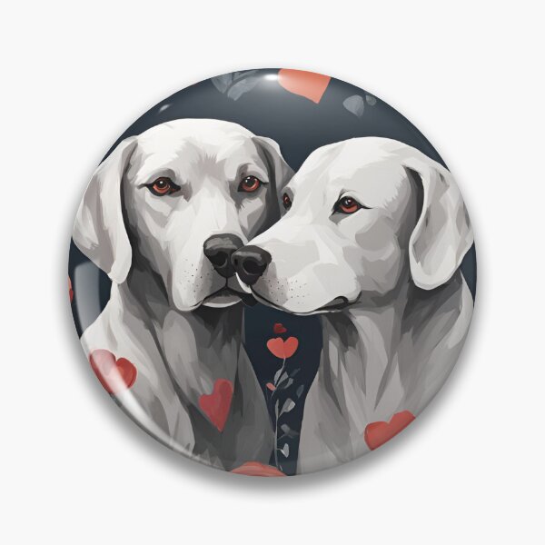Item preview, Love, Dogs in Love, dog, Lovings dogs designed and sold by GOLDENGARDENART.