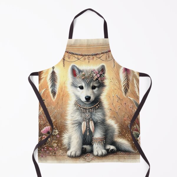 Item preview, Cute Boho Wolf Pup designed and sold by ALW951.