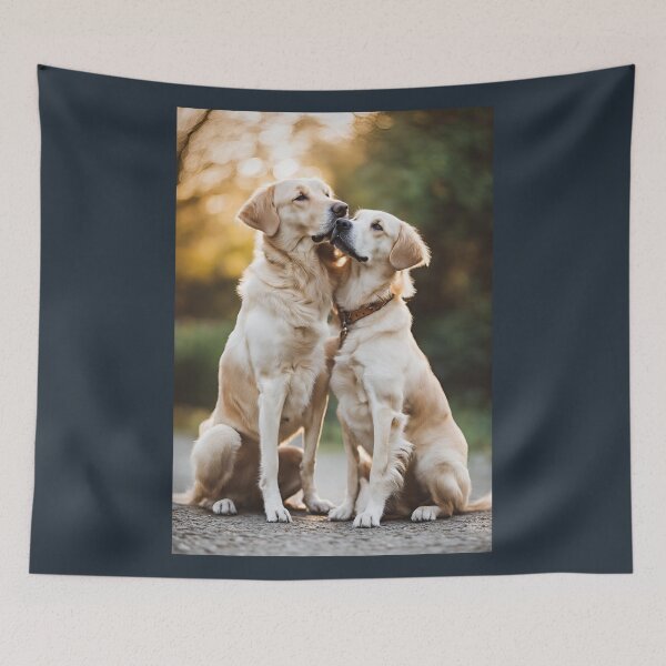 Item preview, Love, Dogs in Love, dog, Lovings dogs designed and sold by GOLDENGARDENART.