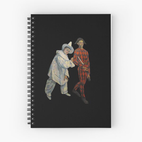Item preview, Pierrot and Harlequin by Paul Cézanne designed and sold by VintageArtByIda.