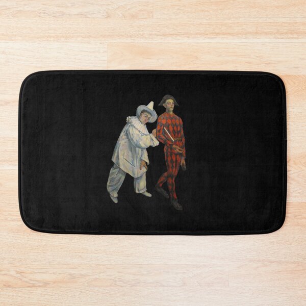 Item preview, Pierrot and Harlequin by Paul Cézanne designed and sold by VintageArtByIda.