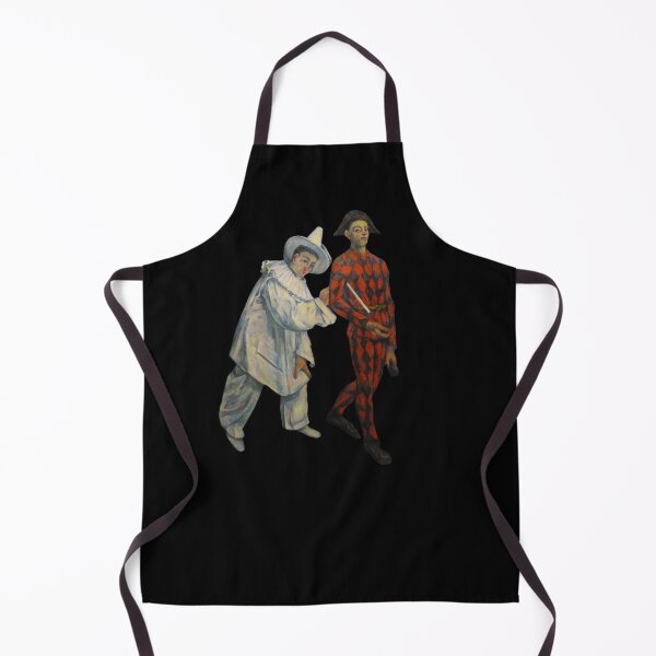Item preview, Pierrot and Harlequin by Paul Cézanne designed and sold by VintageArtByIda.