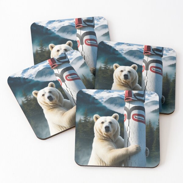 Item preview, Spirit Bear and Totem Pole designed and sold by Skye Ryan-Evans.