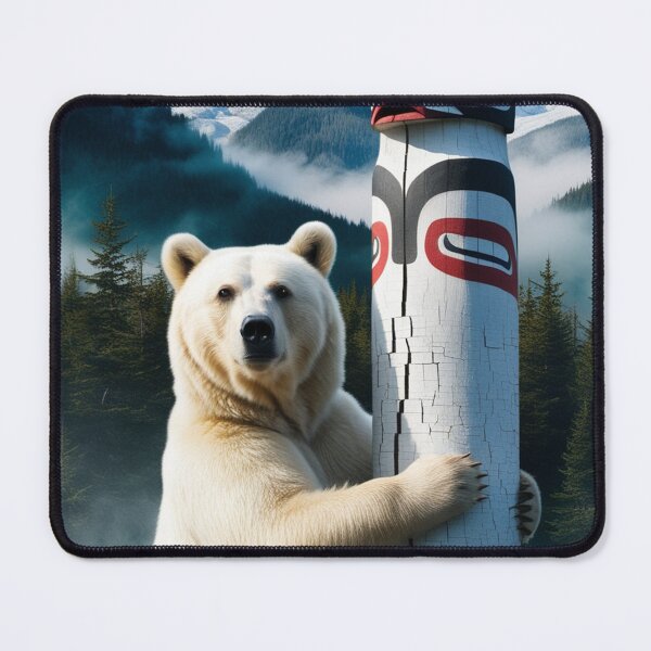 Item preview, Spirit Bear and Totem Pole designed and sold by Skye Ryan-Evans.