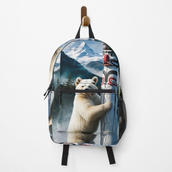 Item preview, Spirit Bear and Totem Pole designed and sold by Skye Ryan-Evans.