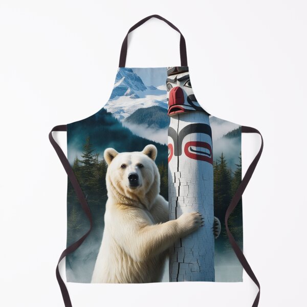 Item preview, Spirit Bear and Totem Pole designed and sold by Skye Ryan-Evans.