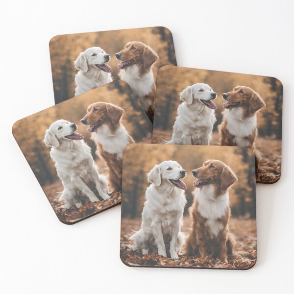 Item preview, Love, Dogs in Love, dog, Lovings dogs, Autumn designed and sold by GOLDENGARDENART.