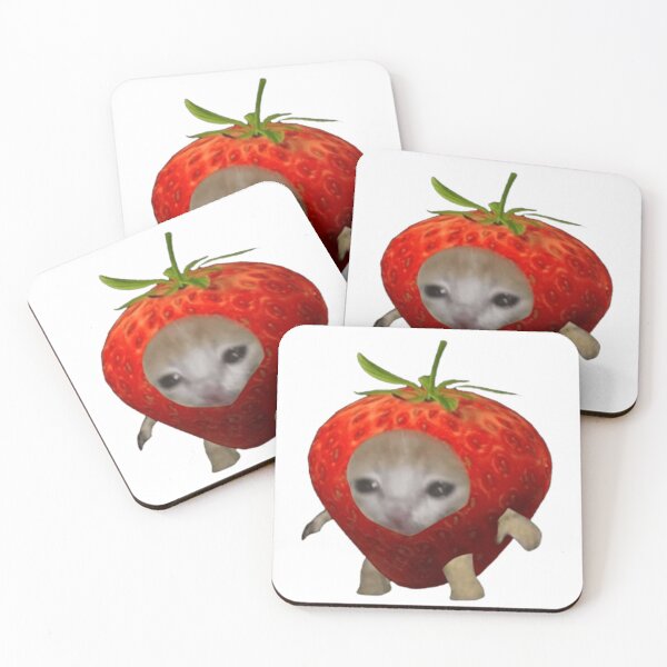 Item preview, Meme Strawberry Cat very cute designed and sold by Shadiyuu.