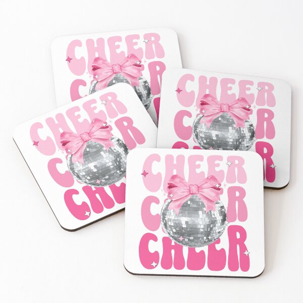 Item preview, Cheer Coquette Disco Ball Cheerleader Competition Pink Bow designed and sold by SarahFinnDesign.