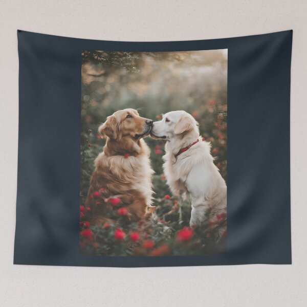 Artikelvorschau, Liebe, Verliebte Hunde, Hund, Lovings dogs, verliebte Hunde, zakochane psy, entworfen und verkauft von GOLDENGARDENART.