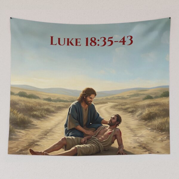 Item preview, Jesus's Divine Touch: The Miracle of Sight - Luke 18:35-43 designed and sold by jglobal360.