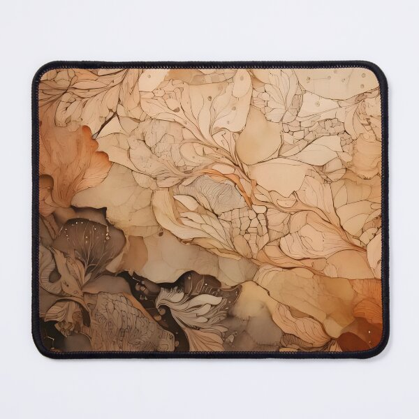 Item preview, A textured floral pattern in earthy tones of beige brown and gray creates a detailed background designed and sold by homydesign.
