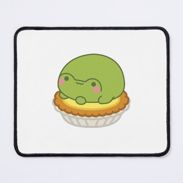 Item preview, Cute Frog Laying on an Egg Tart (蛋撻) designed and sold by colormecanto.