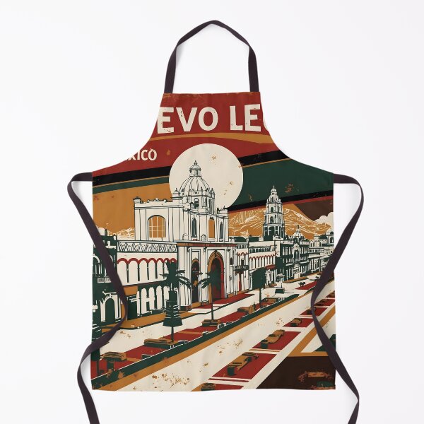 Item preview, Nuevo Leon Mexico 1950s Vintage Travel Tourism Poster designed and sold by TravelersGems.