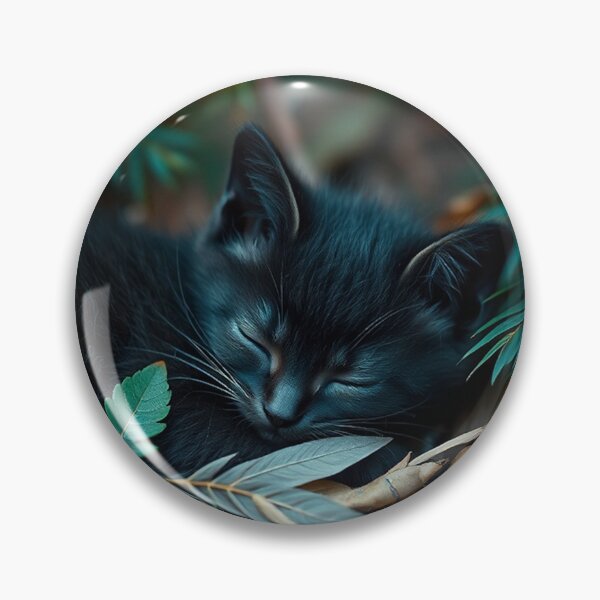 Item preview, Sleeping Black Kitten designed and sold by Skye Ryan-Evans.