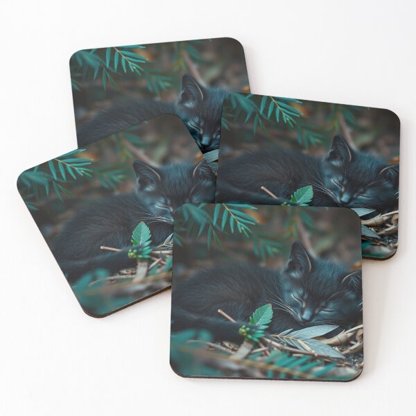 Item preview, Sleeping Black Kitten designed and sold by Skye Ryan-Evans.