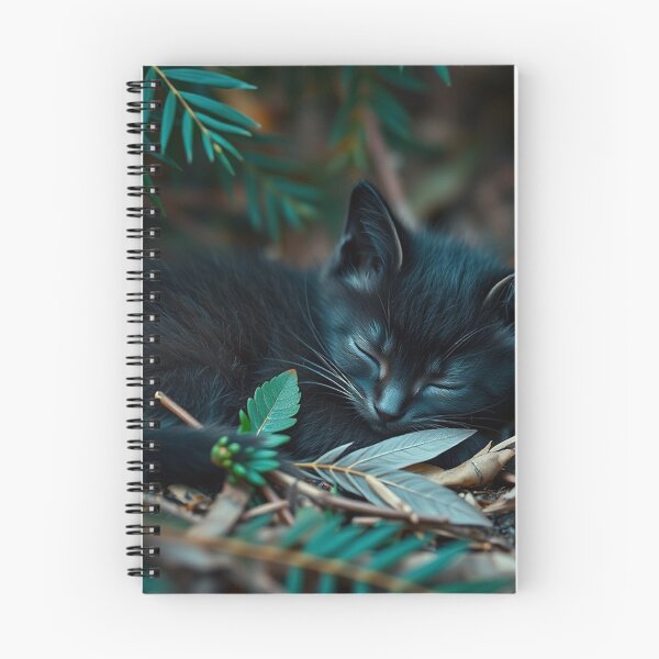 Item preview, Sleeping Black Kitten designed and sold by Skye Ryan-Evans.