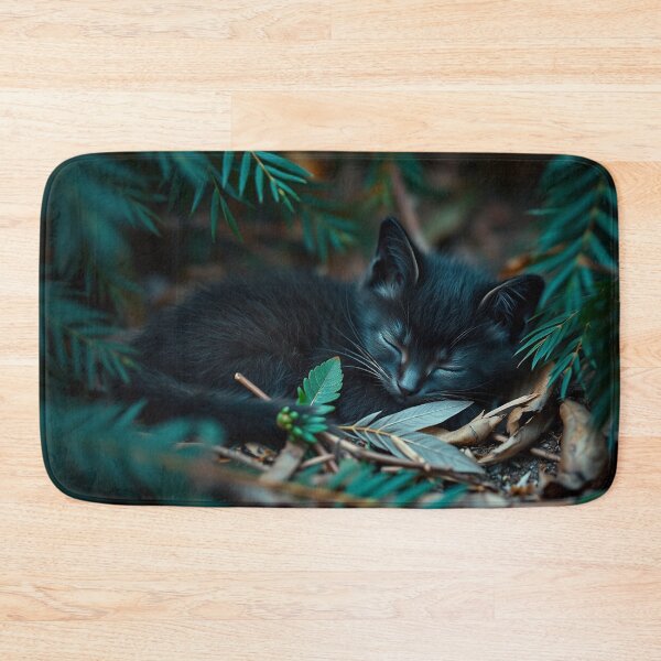 Item preview, Sleeping Black Kitten designed and sold by Skye Ryan-Evans.