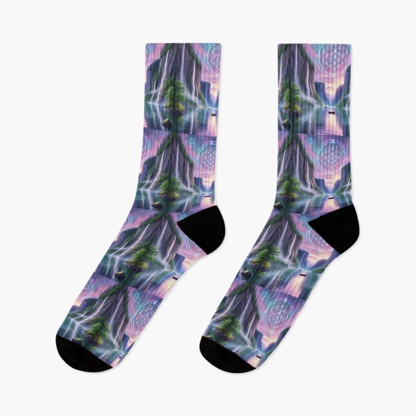 Item preview, Celestial Harmony: Waterfalls and Sacred Geometry designed and sold by Meta2Physical.
