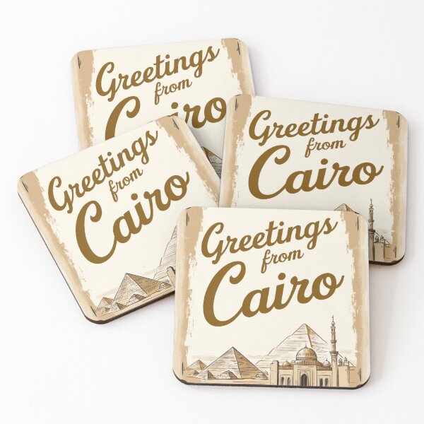 Item preview, Greetings from Cairo Egypt Argentina Vintage Travel Retro Postcard Design designed and sold by TravelPostcardGems.