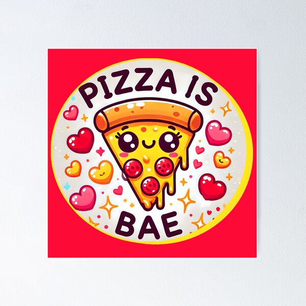 Artikel-Vorschau von Süße Pizza-Liebe: Bae Forever, designt und verkauft von AdelkoDesigns.