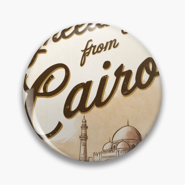 Item preview, Greetings from Cairo Egypt Argentina Vintage Travel Retro Postcard Design designed and sold by TravelPostcardGems.