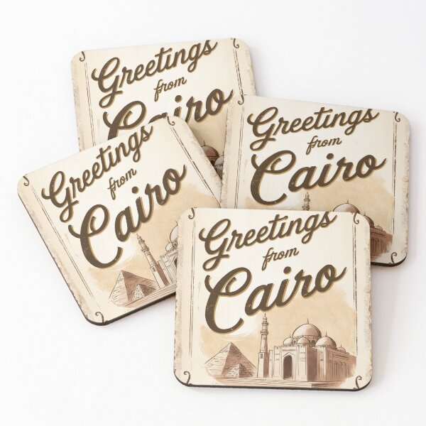 Item preview, Greetings from Cairo Egypt Argentina Vintage Travel Retro Postcard Design designed and sold by TravelPostcardGems.