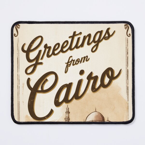 Item preview, Greetings from Cairo Egypt Argentina Vintage Travel Retro Postcard Design designed and sold by TravelPostcardGems.