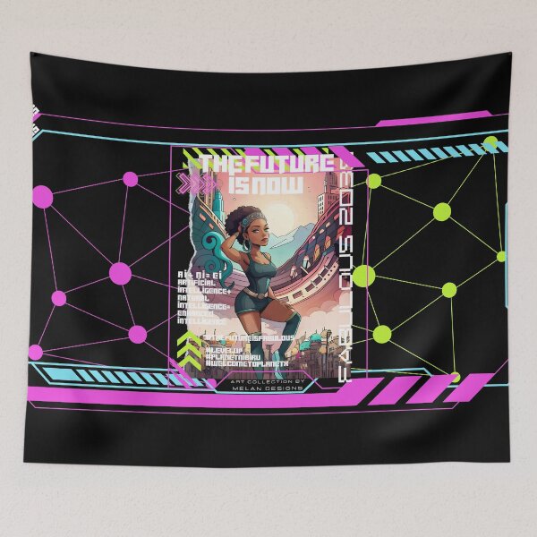 Item preview, The Future Is Now Fabulous Cyberpunk Woman Futuristic  designed and sold by Melan Designs.