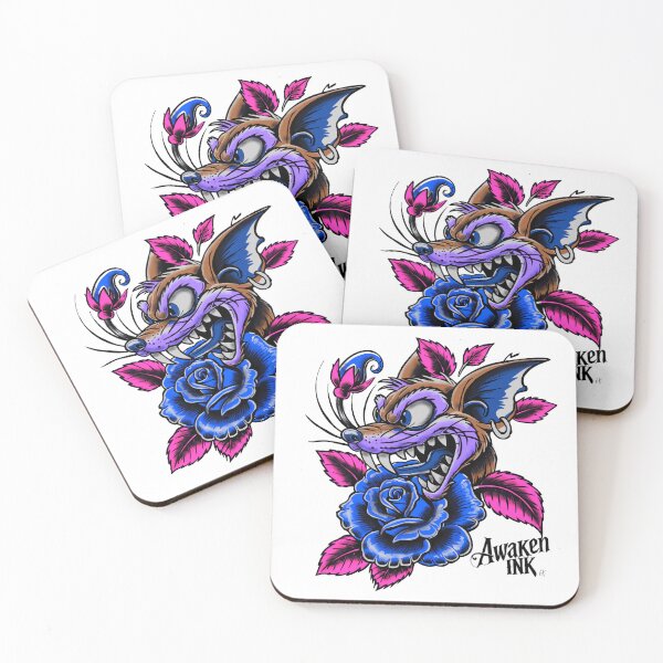 Item preview, Awaken ink crazy fox tattoo flash  designed and sold by Awakenink.