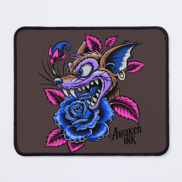 Item preview, Awaken ink crazy fox tattoo flash  designed and sold by Awakenink.