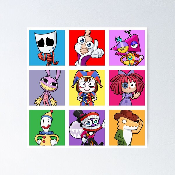 Item preview, the amazing digital circus chibis fanart designed and sold by vectordraw.