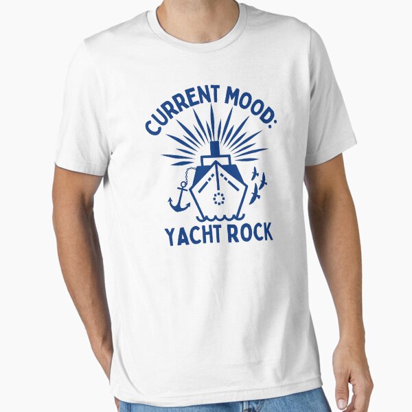 Item preview, Current Mood: Yacht Rock - Navy Blue Text designed and sold by TimelessLocales.