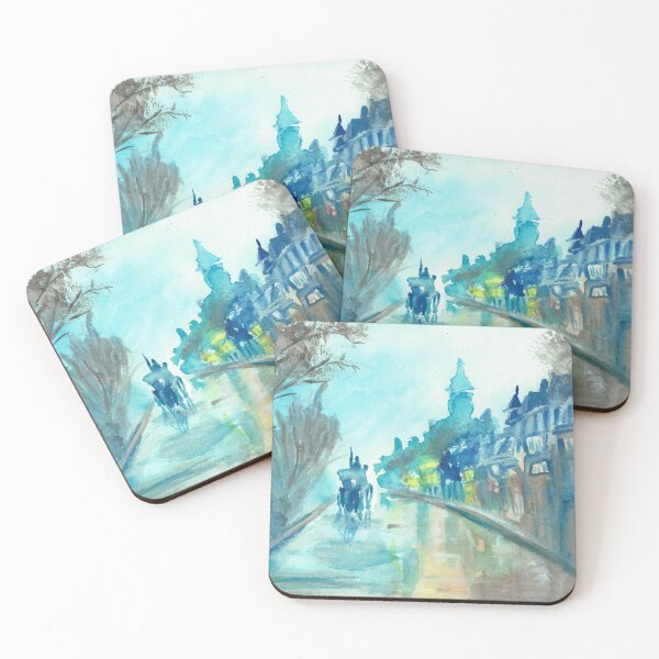 Item preview, Cold carriage ride designed and sold by MadameMerlotArt.