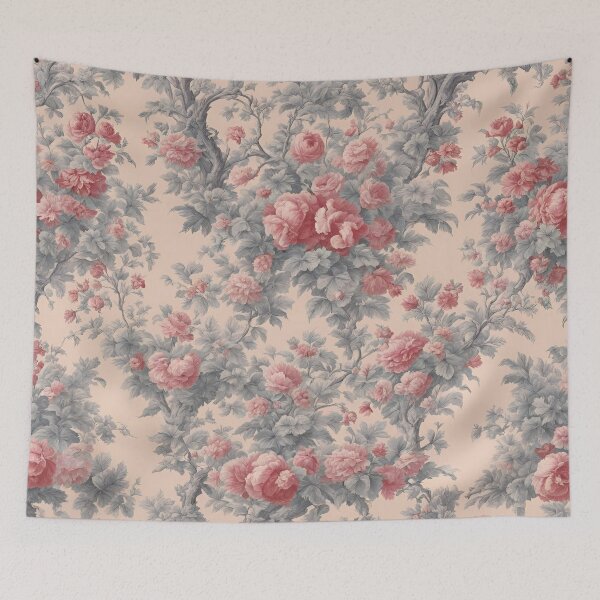 Item preview, Rose toile designed and sold by Rue Design Company.