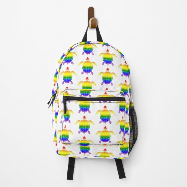 Item preview, Vibrant LGBTQ+ Rainbow Turtle Illustration designed and sold by Travelslightly.